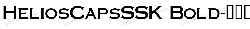 HeliosCapsSSK Bold字体转换